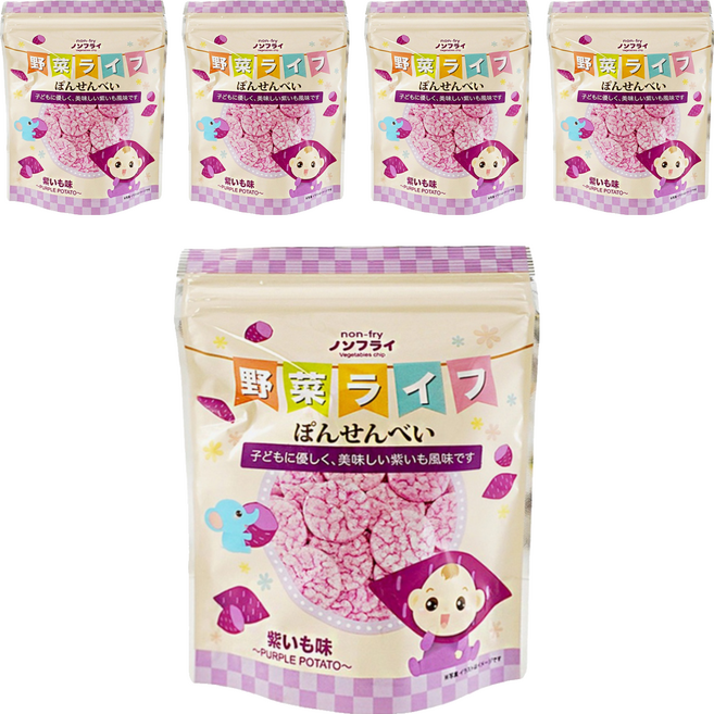WEPOP 寶寶食堂 仙貝 8個月以上, 甘薯, 19g, 5包
