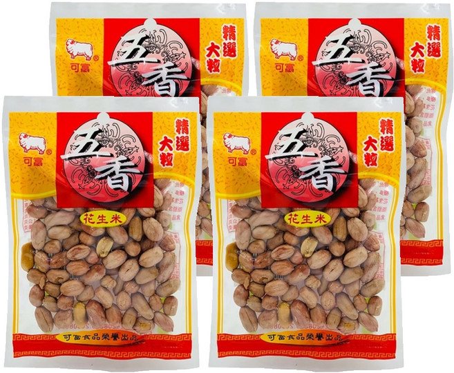 可富 五香花生米, 60g, 4包