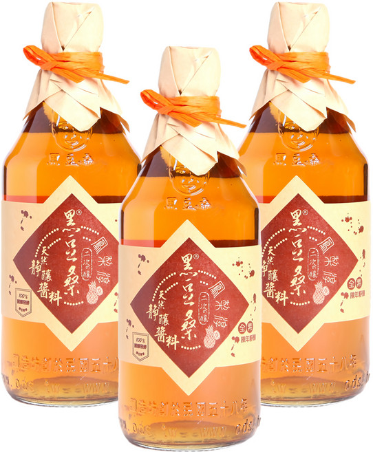 黑豆桑 天然手工鳳梨淳, 550ml, 3瓶
