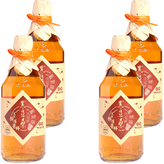 黑豆桑 天然手工鳳梨淳, 550ml, 4瓶