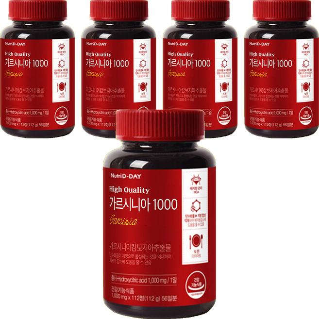 Nutri D-DAY 藤黃果錠, 112顆, 5罐