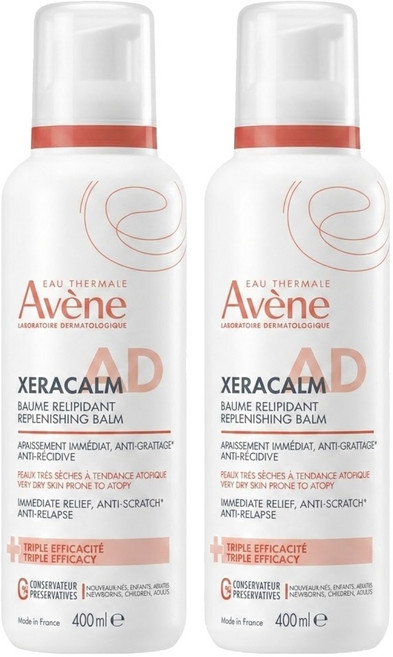 Avene 雅漾 滋潤型舒緩乾癢霜, 2個, 400ml