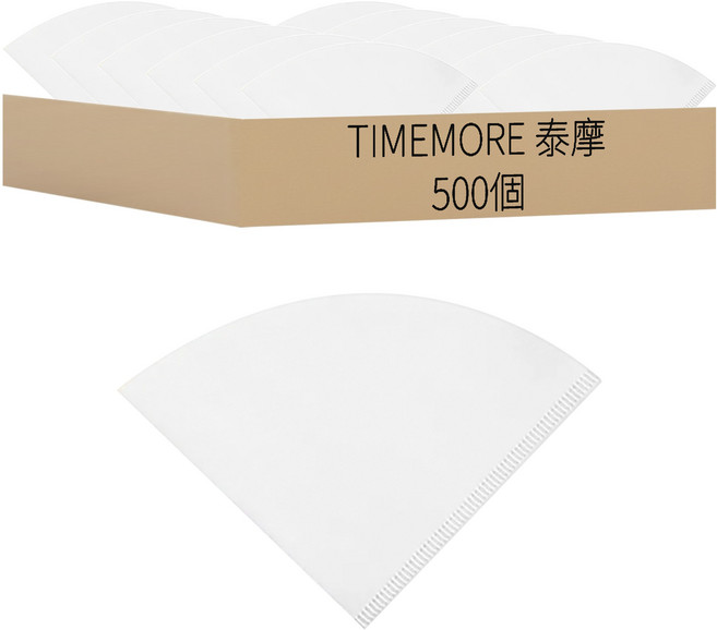 TIMEMORE 泰摩 V型濾紙 V01號, 5套