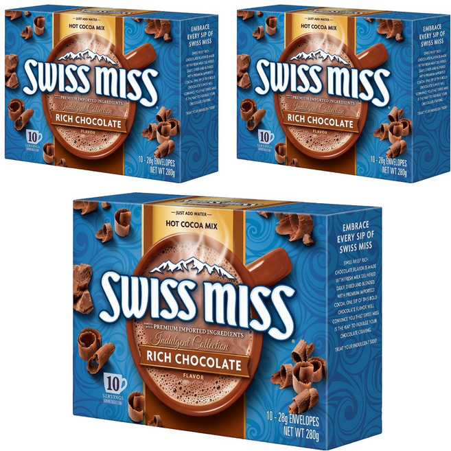 SWISS MISS 香醇牛奶可可粉, 28g, 10入, 3盒