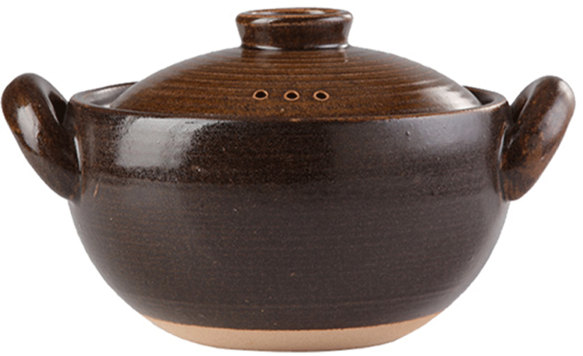ONE TWO POT 萬土燒 日式燉煮砂鍋/多功能陶鍋/湯鍋 深咖啡 2L, 20cm, 1個