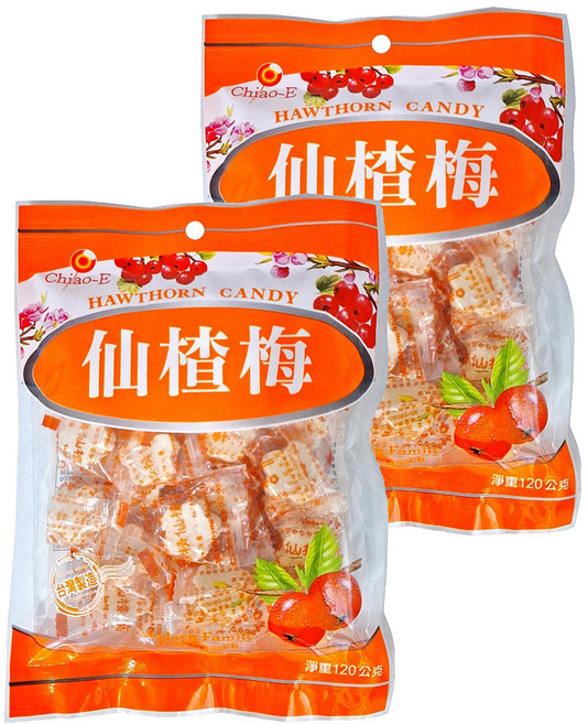 Chiao-E 巧益 仙楂梅, 120g, 2袋