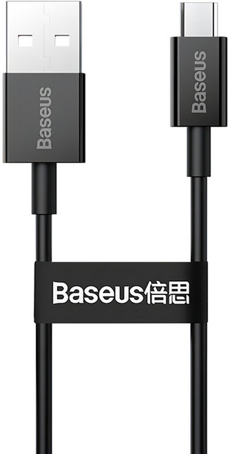 Baseus 倍思 優勝系列 Micro快充數據線2A, 1m, 黑色, 1個