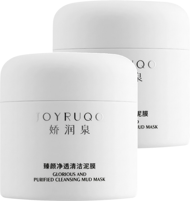 JOYRUQO 嬌潤泉 臻顏淨透清潔泥膜 100g, 2罐, 1罐