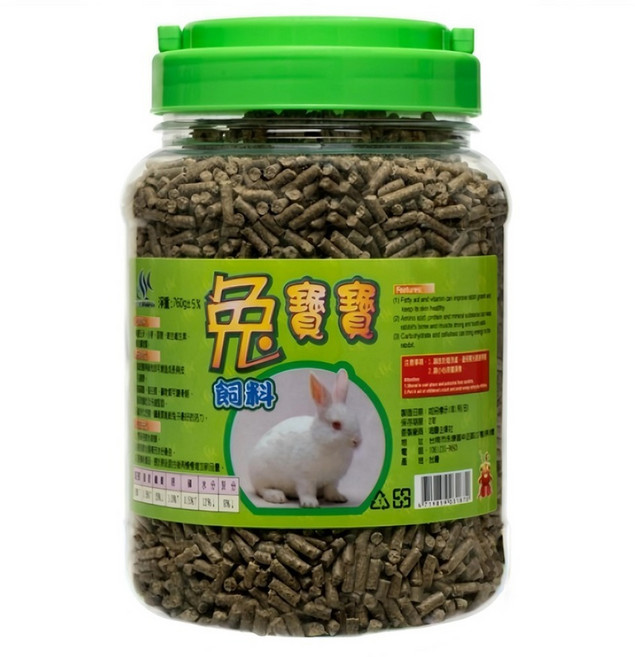 AQUAFUN 水之樂 兔寶寶飼料, 760g, 1罐