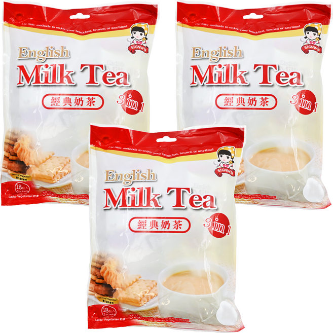 SIGNWIN 三得冠 三合一經典奶茶, 20g, 18入, 3袋