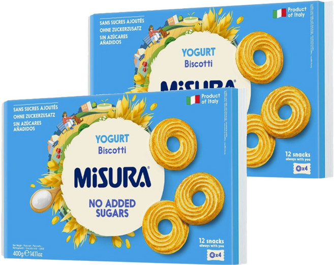 MiSURA 優格餅乾, 2個, 400g