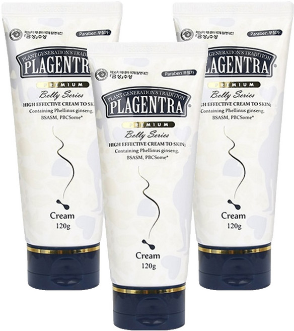 plagentra 孕婦護腹霜, 120g, 3條
