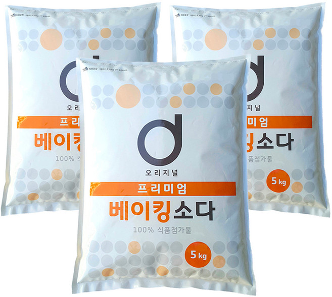 原創優質小蘇打粉, 5kg, 3個