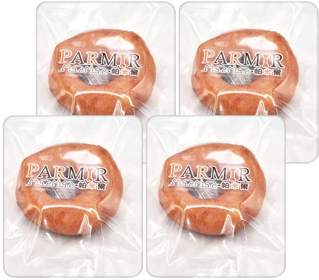 PARMIR 帕米爾 台灣公司貨 雞肉牛奶甜甜圈 犬用, 雞肉+牛皮骨, 4個
