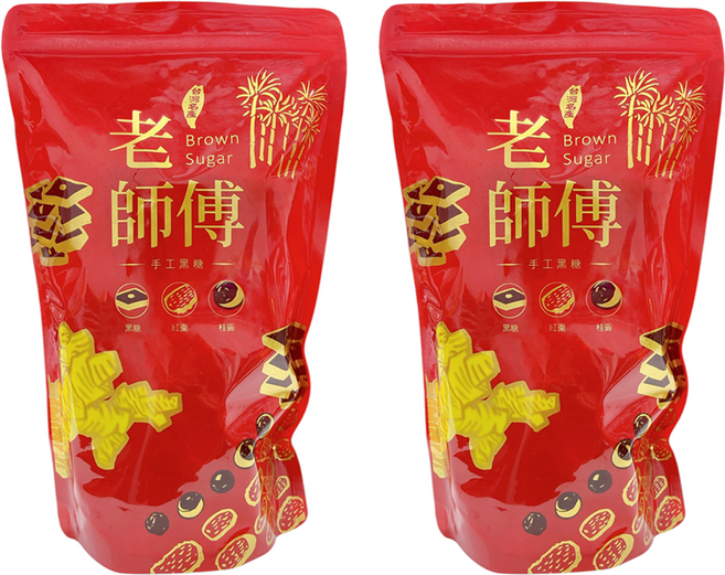 老師傅 黑糖海燕窩紅棗桂圓茶磚, 500g, 11入, 2包