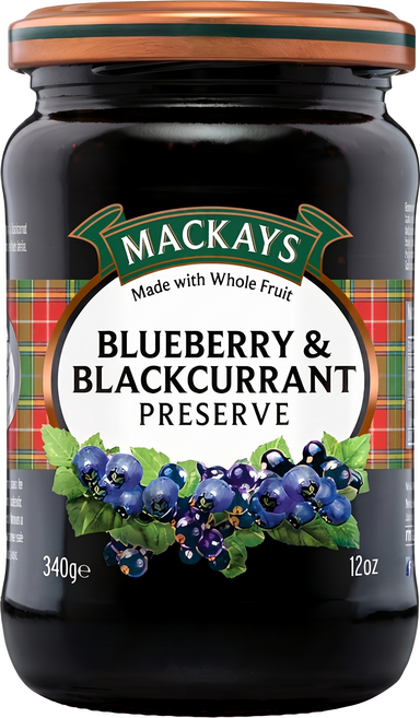 MACKAYS 梅凱 藍莓黑醋栗果醬, 340g, 1罐