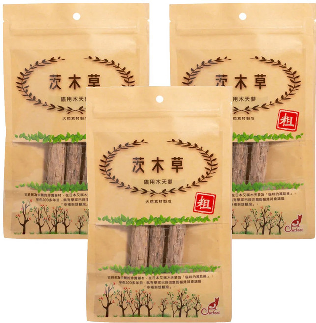 Catfeet 茨木草木天蓼棒【粗】袋裝(3入), 茨木草, 3入