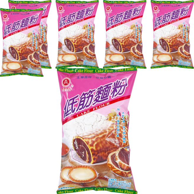 義峰食品 低筋麵粉, 500g, 6包
