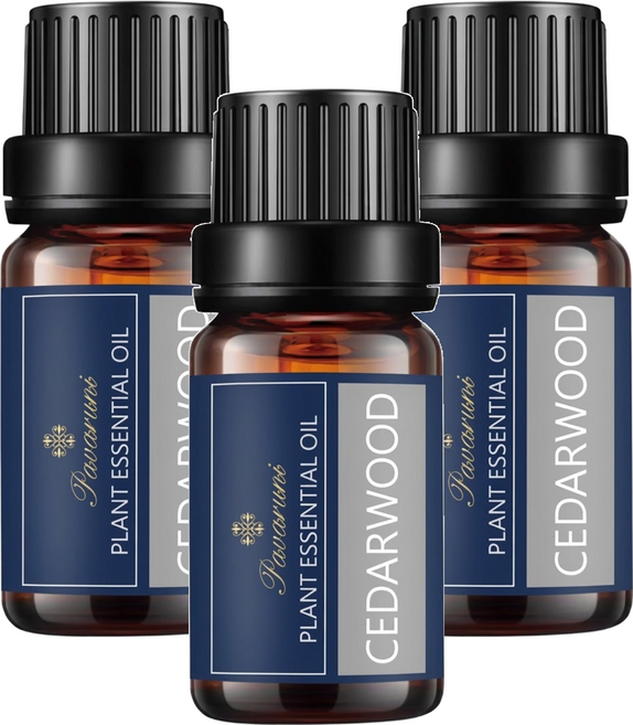 Pavaruni 台灣公司貨 純單方精油, 雪松 Cedarwood, 10ml, 3瓶