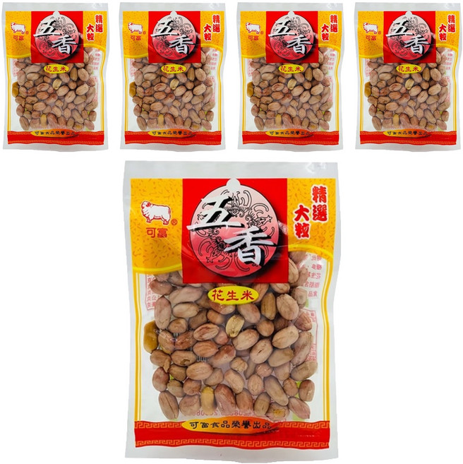 可富 五香花生米, 60g, 5包