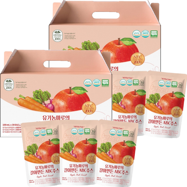 Organicmaru ABC蔬果汁隨身包, 3L, 2盒