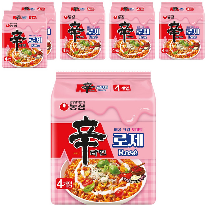 NONGSHIM 農心 辛拉麵 Rosé 134g, 24個