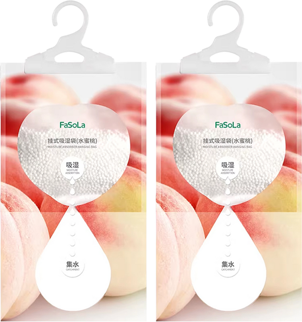FaSoLa 3合1櫥櫃掛式吸濕香氛袋 FA-ZF-233B, 240g, 2包