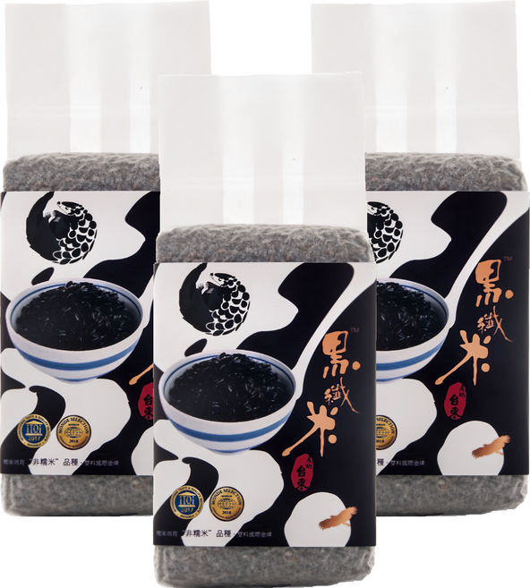 origin 源天然 黑纖米, 500g, 3包