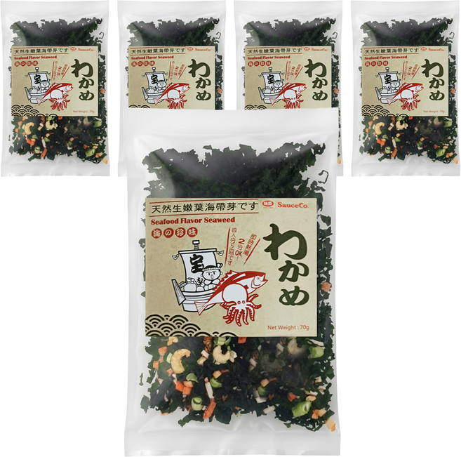 味榮 海太郎 海的珍味海帶芽, 70g, 5包
