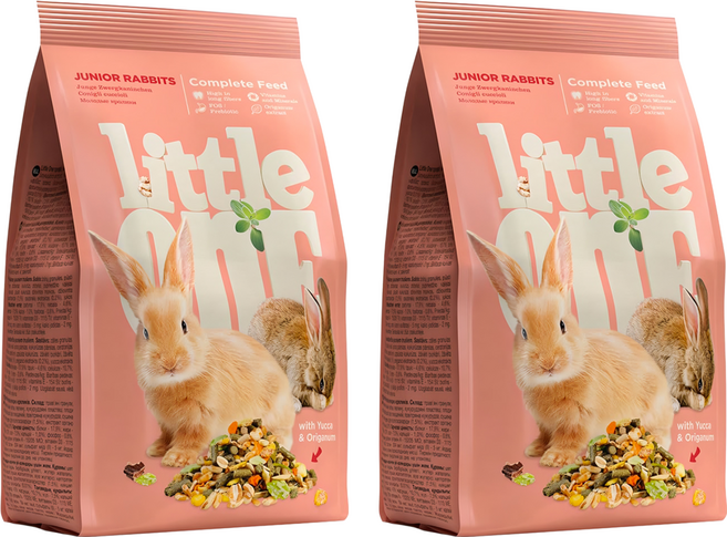 little onE 幼兔專用飼料, 2.3kg, 2袋
