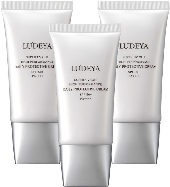 LUDEYA 露緹雅 極光綻白高效防曬乳 SPF50+PA++++, 3條, 45ml