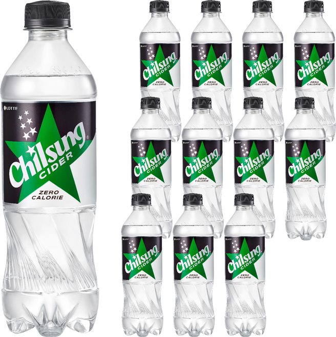 Chilsung Cider Zero汽水, 12瓶, 500ml