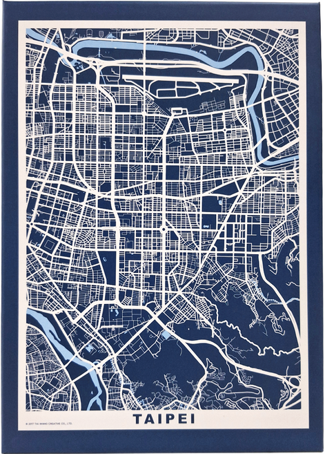 TAIWANG 台旺文創 臺北路網拼圖 380 x 530mm 15歲以上, 520片, 臺北路網, 1盒