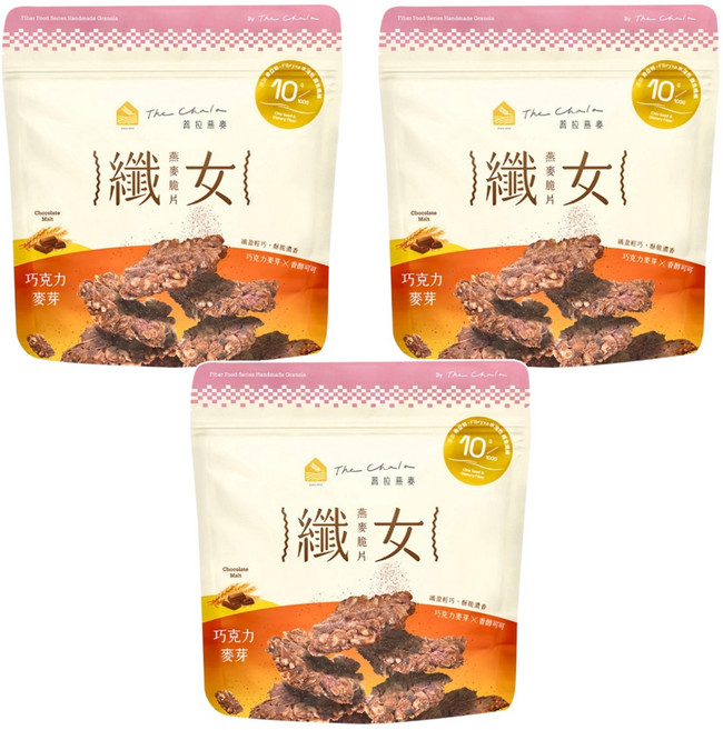 The Chala 蕎拉燕麥 纖女燕麥脆片 巧克力麥芽, 150g, 3包