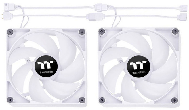 thermaltake 曜越 CT140 ARGB 散熱風扇2件組, CL-F154-PL14SW-A, 白色, 1套