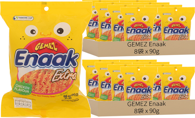 GEMEZ Enaak 韓式小雞麵 雞汁味, 90g, 16袋