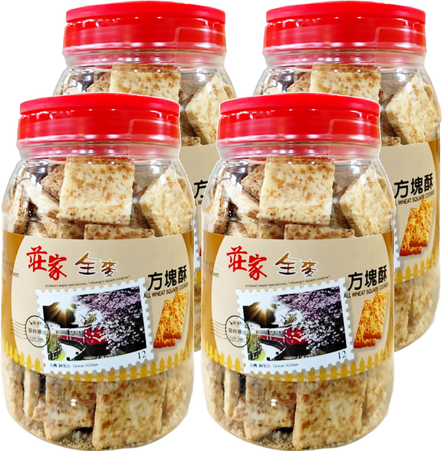 莊家 全麥方塊酥, 430g, 4罐