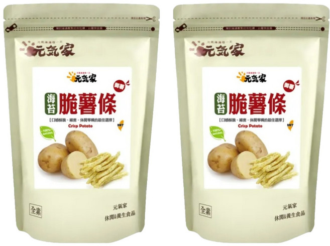 元氣家 御薯脆薯條 海苔風味, 100g, 2包