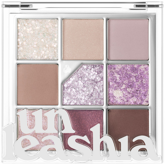 unleashia 顏礫星涯 Gleempedia 眼影盤 7.5g, No 4 All of Lavender Fog, 1個