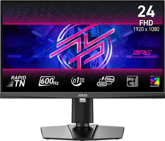 msi 微星 MPG 24.1吋 電競 顯示器 TN 242R X60N FHD 0.1ms 600Hz HDR 400 Type-C 3年保固