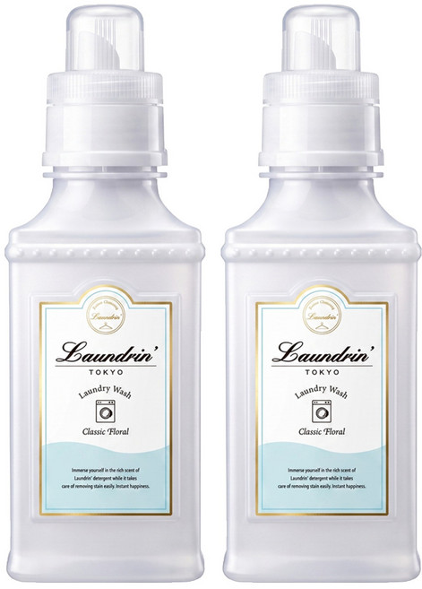 Laundrin' 朗德林 香水濃縮洗衣精 經典花香, 410ml, 2瓶