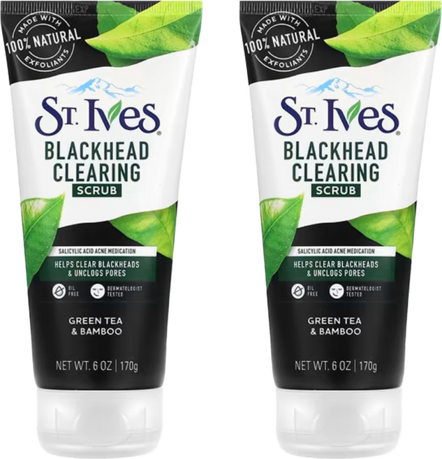 ST.Ives 聖艾芙 磨砂膏 綠茶+竹香, 170g, 2條