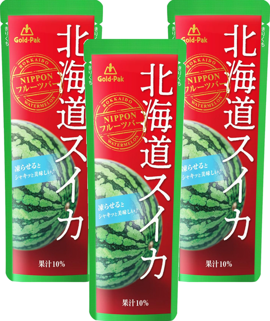 Gold-Pak 風味果汁棒 北海道西瓜, 80g, 3包