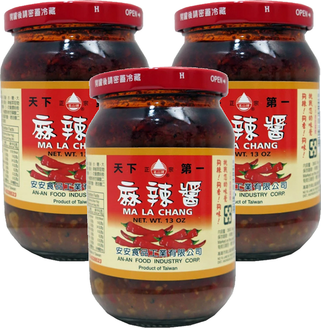 安安食品 麻辣醬, 380g, 3罐