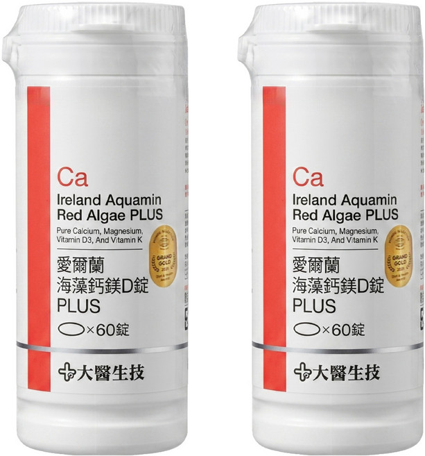 大醫生技 愛爾蘭海藻鈣鎂D錠PLUS, 60錠, 2包