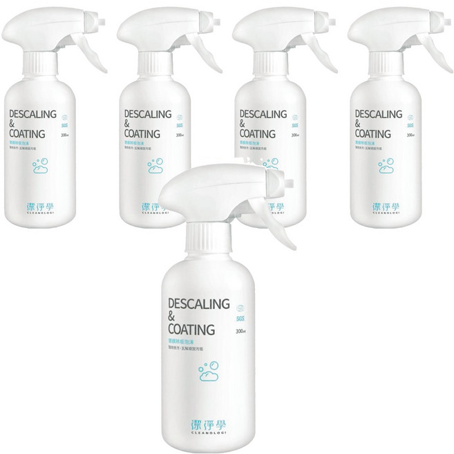 CLEANOLOGI 潔淨學 鍍膜除垢泡沫, 300ml, 5瓶