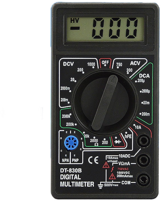 SinCyuan 欣銓 數位萬用電錶 DT-830B LCD螢幕顯示 操作簡便, 1個
