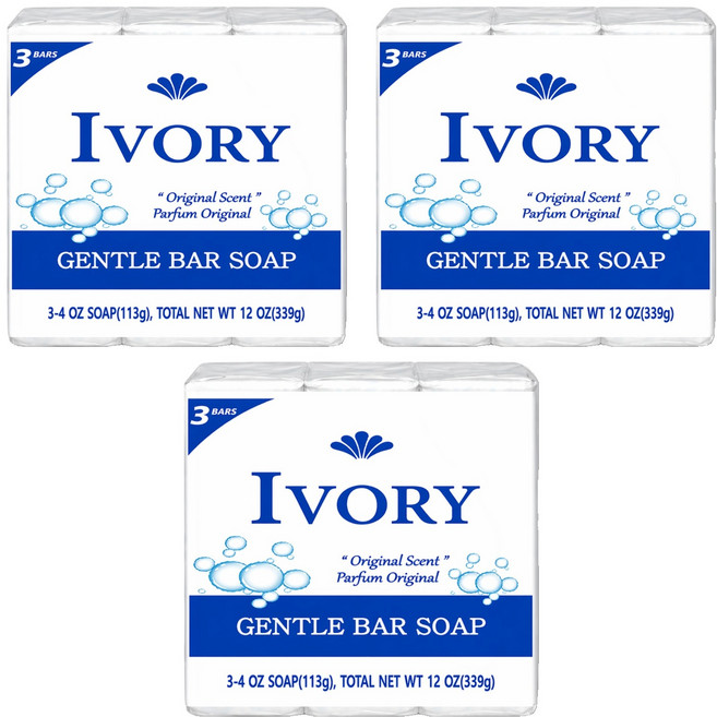 IVORY 原味肥皂, 113g, 9入