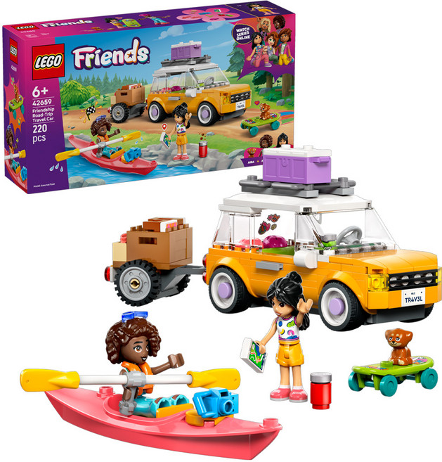 LEGO 42659 好朋友系列, 1盒, 友誼公路旅行車 Friendship Road-Trip Travel Car