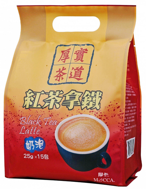 MOCCA 摩卡 厚實茶道 紅茶拿鐵, 25g, 15包, 1袋